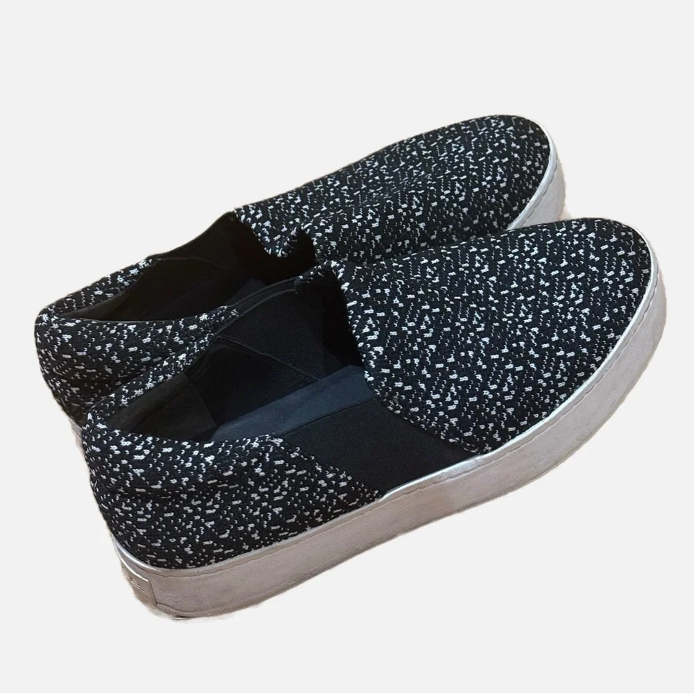 VINCE Warren Tweed Platform Slip-on Sneakers EUC